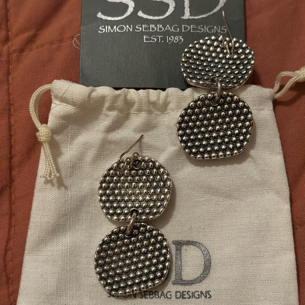 Simon Sebbag prosecco  Silver Earrings